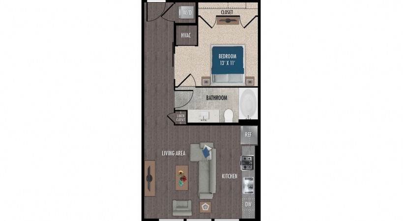 E3 Studio Furnished Walkthrough