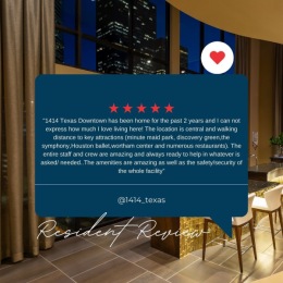 ✨🙌🏽 resident reviews are our absolute favorite 🙌🏽 ✨ we 🤍 you.
•
•
•
•
•
•
#donwtownliving#houstontx#relocatingtohouston#apartmentliving#residentreviews#1414texasdowntown#downtownhoustonapartments#residentevents#houstontx#1bedroomapartment#2bedroomapartment#apartmentspecials#houstonliving#houstonapartments#houstonapt#minutemaidpark#astros#toyotacenter#rockets#discoverygreen Instagram post from @1414_texas on June 29, 2024 12:29:12pm